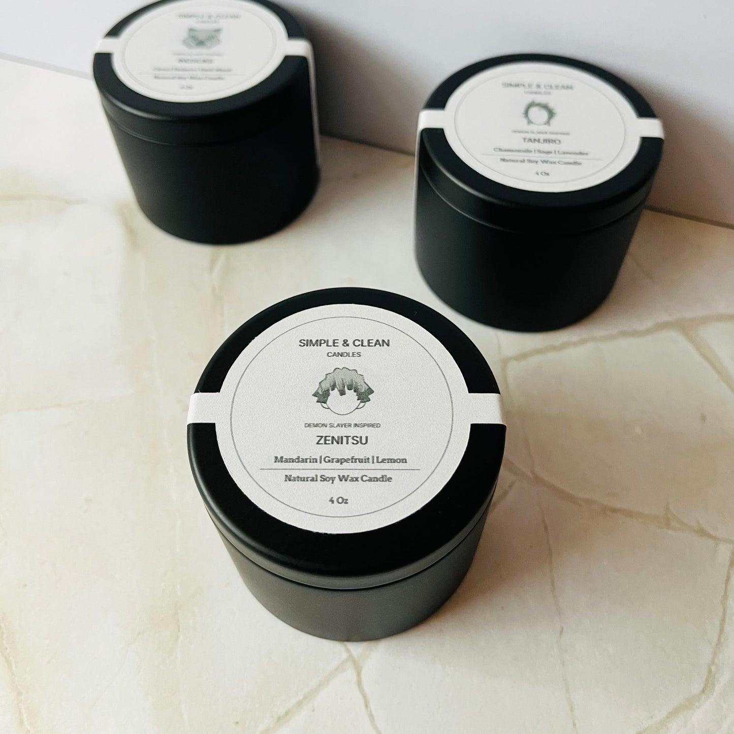 Demon Slayer Inspired Zenitsu 4 oz. Soy Wax Candle