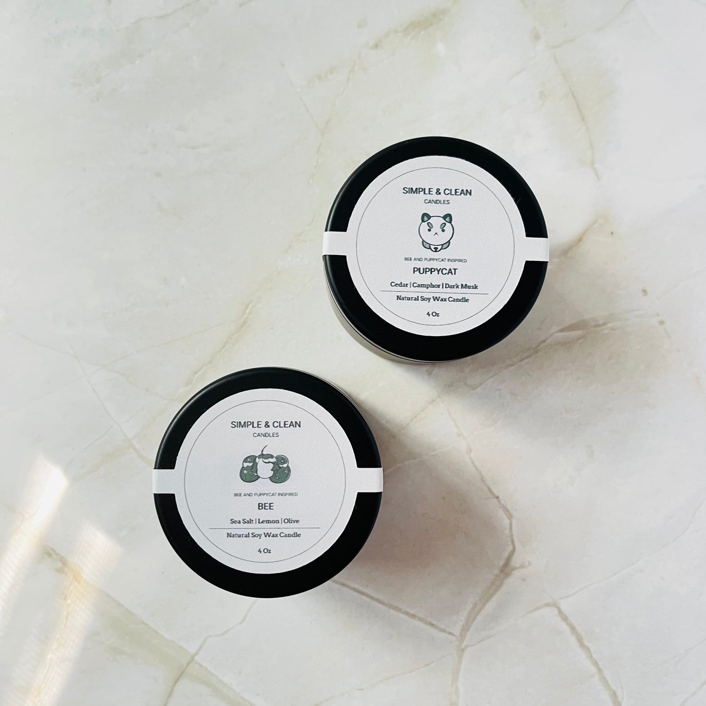 Bee and Puppycat Inspired Bee 4 oz. Soy Wax Candle