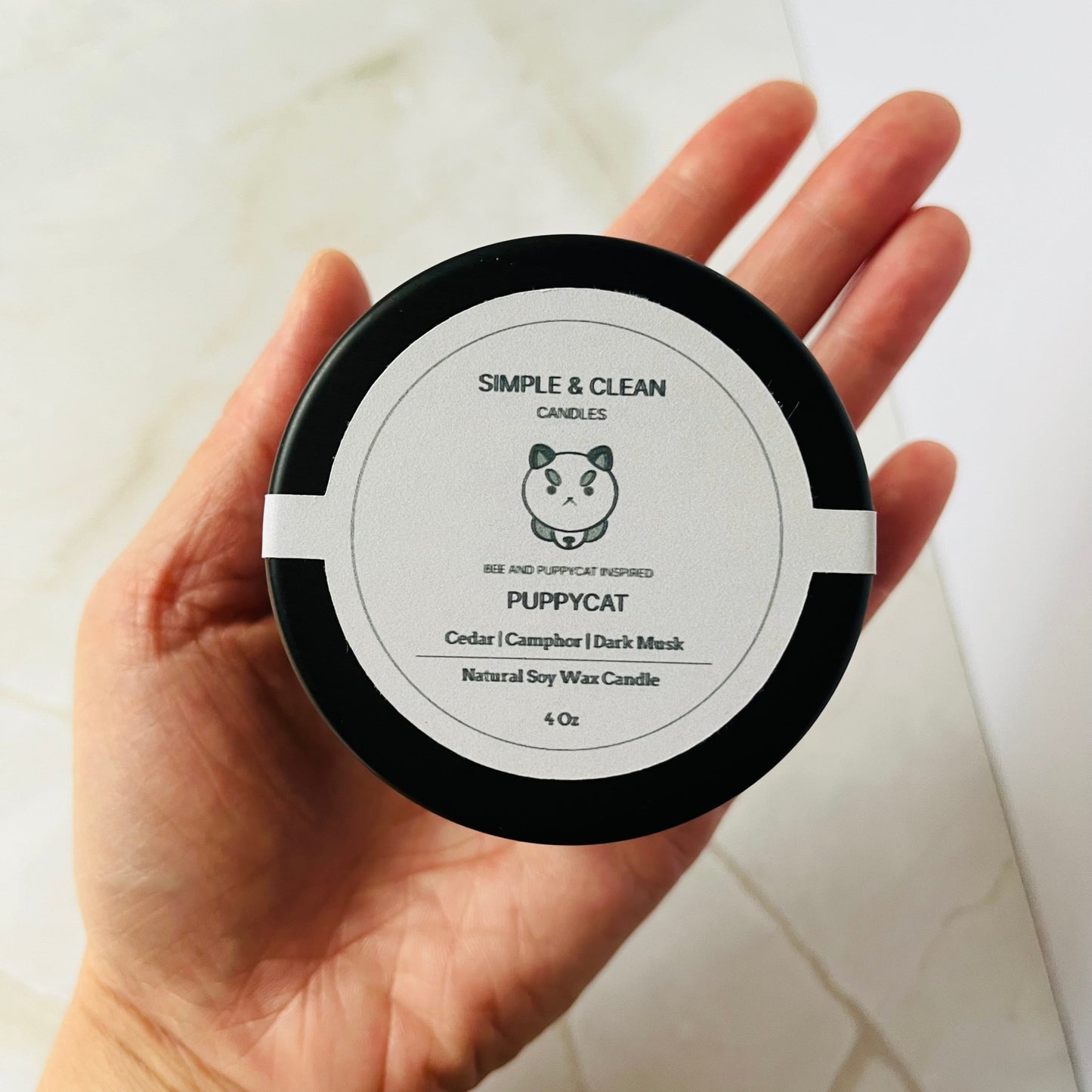 Bee and Puppycat Inspired Puppycat 4 oz. Soy Wax Candle