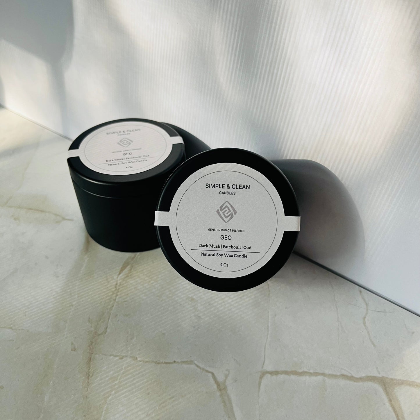 Genshin Impact Inspired Geo Soy Wax 4 oz Candle