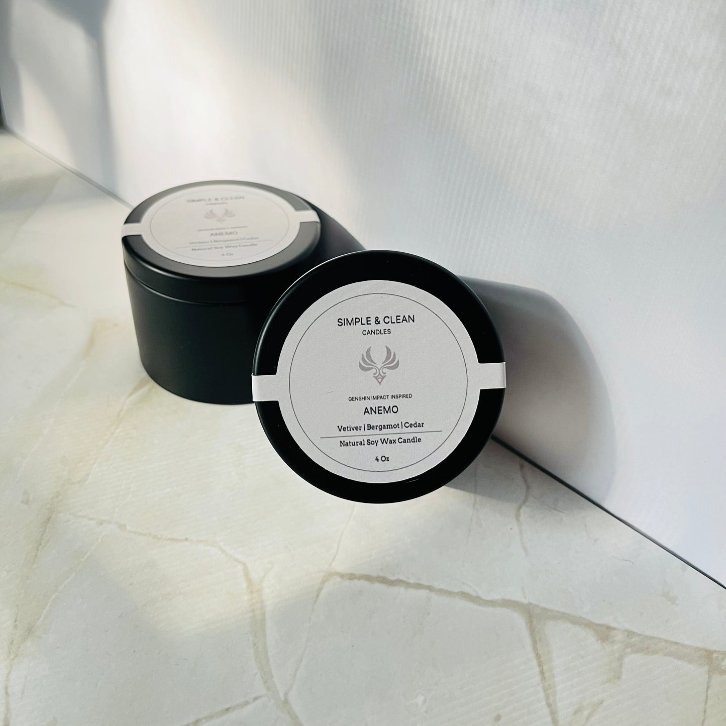 Genshin Impact Inspired Anemo Soy Wax 4 oz Candle