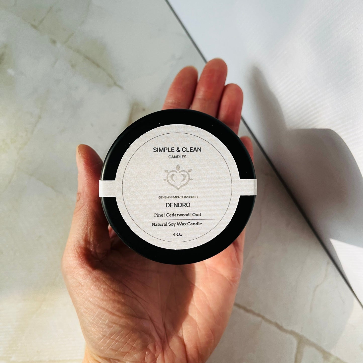 Genshin Impact Inspired Dendro Soy Wax 4 oz Candle