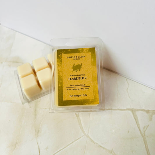 Pokemon Inspired Flareon - Flare Blitz Soy Wax Melts