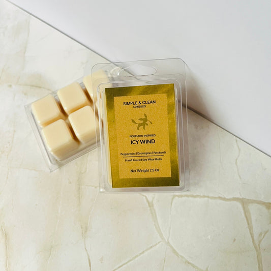 Pokemon Inspired Glaceon - Icy Wind Soy Wax Melts